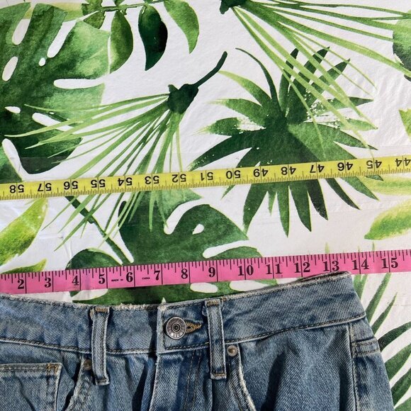 BDG Mom Jeans Womens 27 Blue Denim High Rise Straight Distressed - Picture 9 of 11